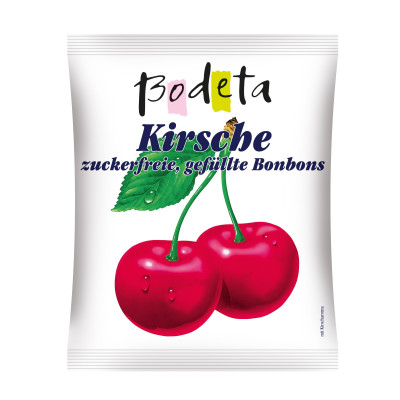 Bonbóny s příchutí třešní bez cukru, se sladidlem 100g