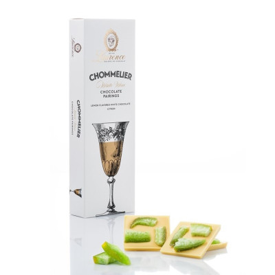 Chommelier - Bílá čokoláda s příchutí citronu a plátky citronu 100g