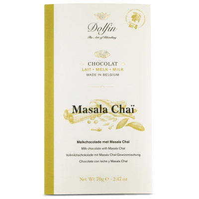Mléčná čokoláda Masala Chai 70g.