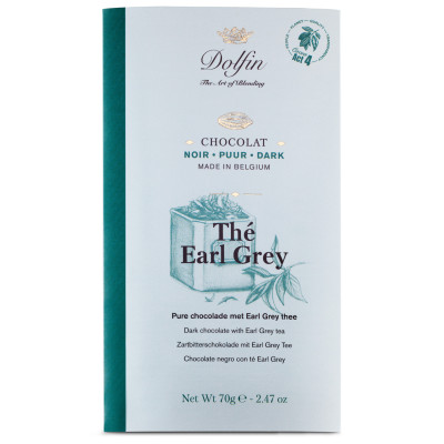 Hořká čokoláda s Earl Grey čajem 70g.