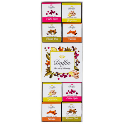 Dárkový box  čokolád "Koření"  4 příchutě 24 ks 108g