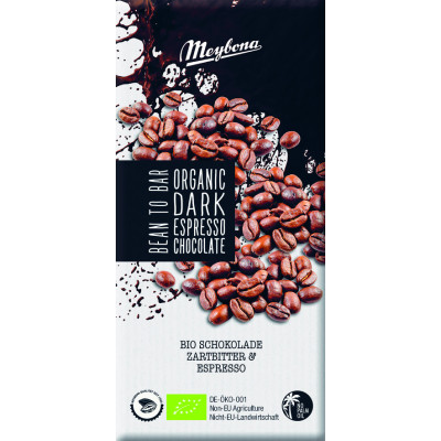 BIO hořká čokoláda s kávovými zrny 100g