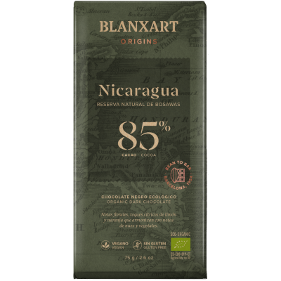 Nicaragua BIO hořká 85 % čokoláda 75g