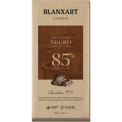 Hořká 85 % čokoláda 75g.