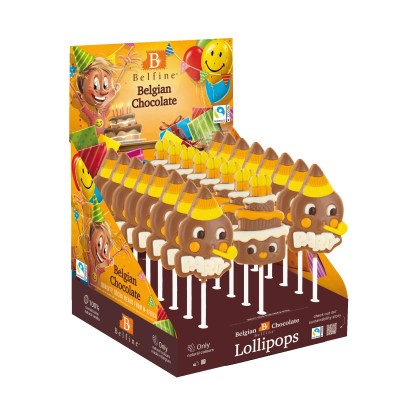 Párty - lízátka z mléčné a bílé čokolády 25 g.