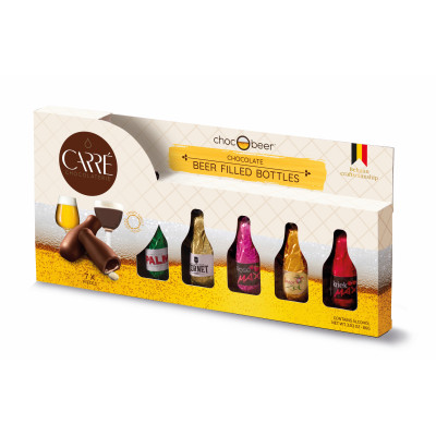 ChocObeer - lahvičky z hořké čokolády s belgickým  pivem 86g