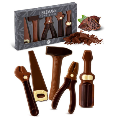 Dárkový set - nářadí  z mléčné čokolády 100g