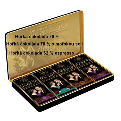Kolekce hořkých čokolád 120g / plech