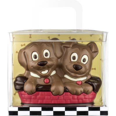 Štěňata - dárková figurka z mléčné čokolády 225g