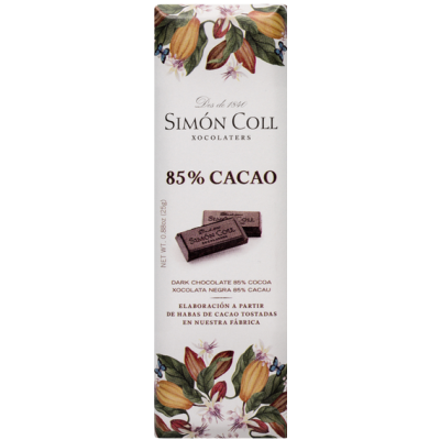 Hořká 85 % čokoládová tyčinka 25g