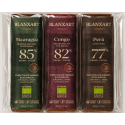 Kolekce BIO hořké 77 %, 82 % a 85 % plantážní čokolády (3x28g) 84g