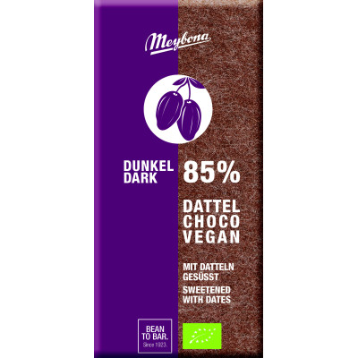 BIO kakaový produkt (85% kakao) slazený datlemi 80g