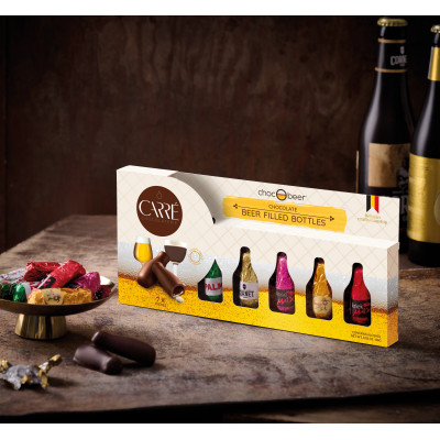 ChocObeer - lahvičky z hořké čokolády s belgickým  pivem 86g